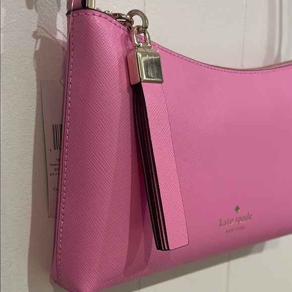 KATE SPADE Sadie Small Crossbody in Surf Pink Saffiano Leather NWT - Picture 6 of 14